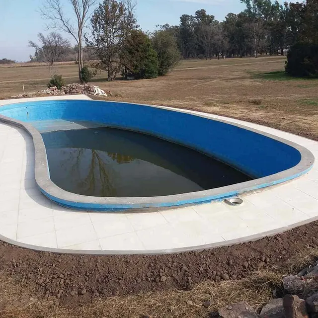 construcción piscina